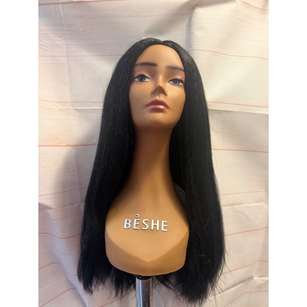 1B straight synthetic wig
